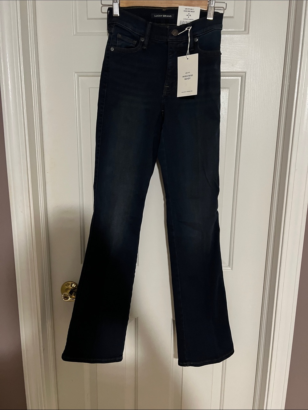 NWT Lucky Brand Uni Fit No. 1 High Rise Boot Jeans 24R
